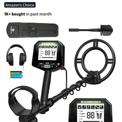 GreenRex Professional Metal Detector for Adults - Waterproof IP68 10" Coil