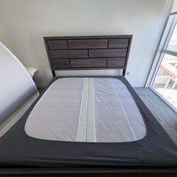 King Size Bed, Charcoal, must pick up ASAP