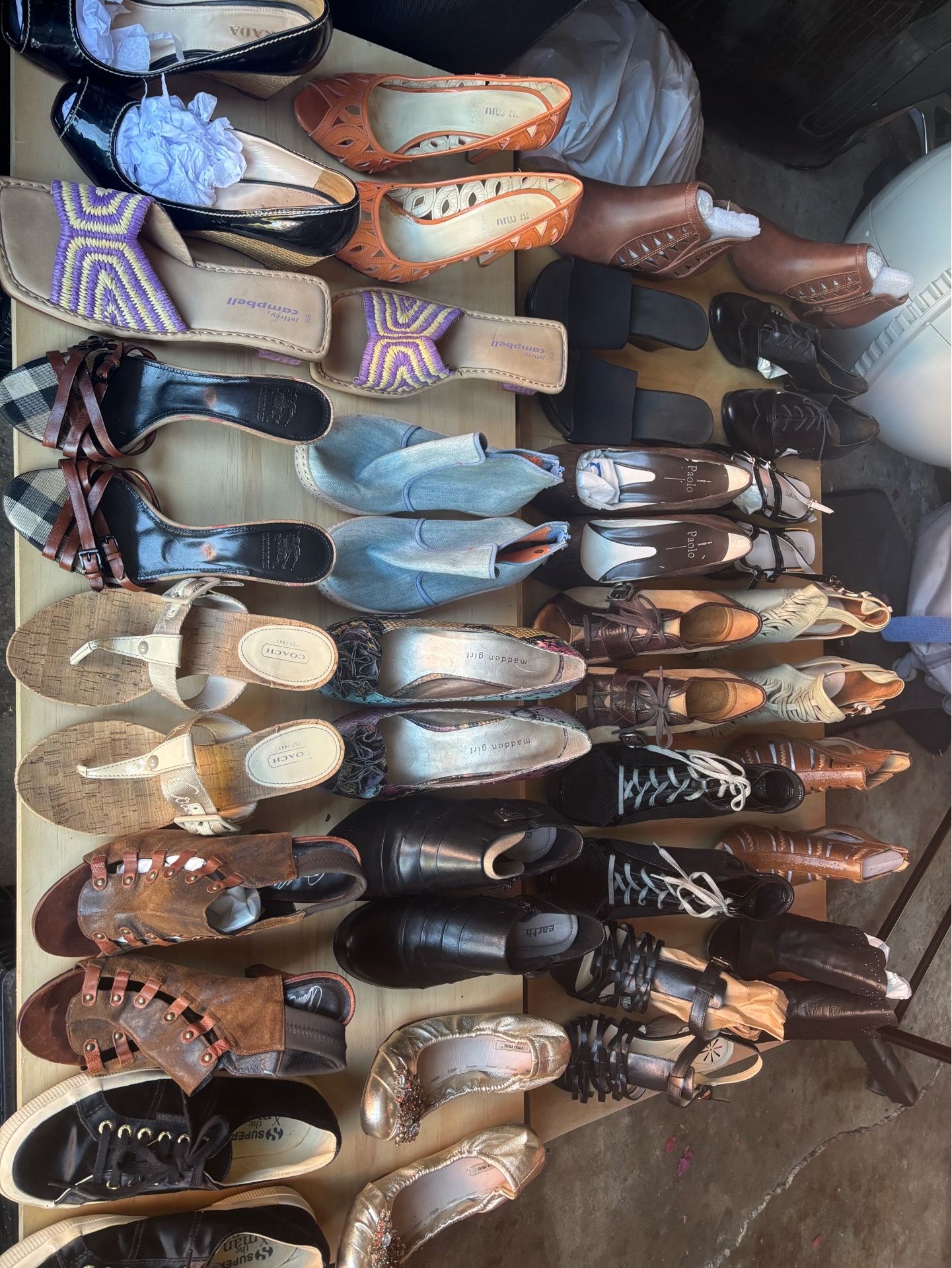 HEY if you are shoe size 8 or 8.5 I have a ton of shoes for you to try on. Most are new never worn once. I know I have a shoe problem.