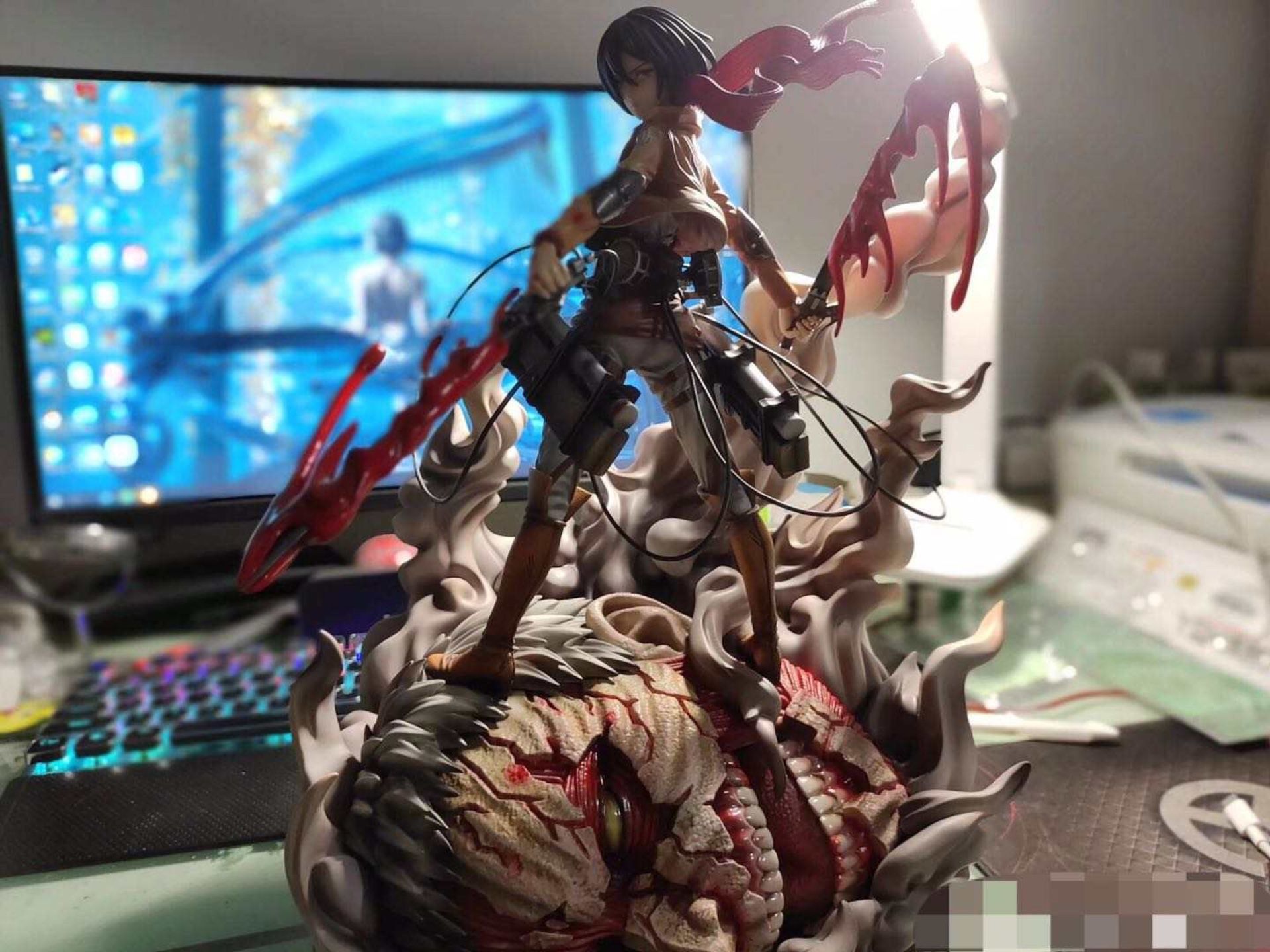 Mikasa Ackerman Resin Figures Levi Attack On Titan 