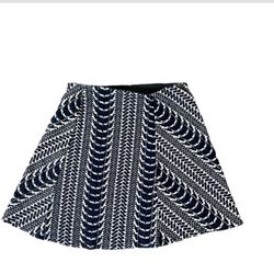 Black And White Mini Skirt