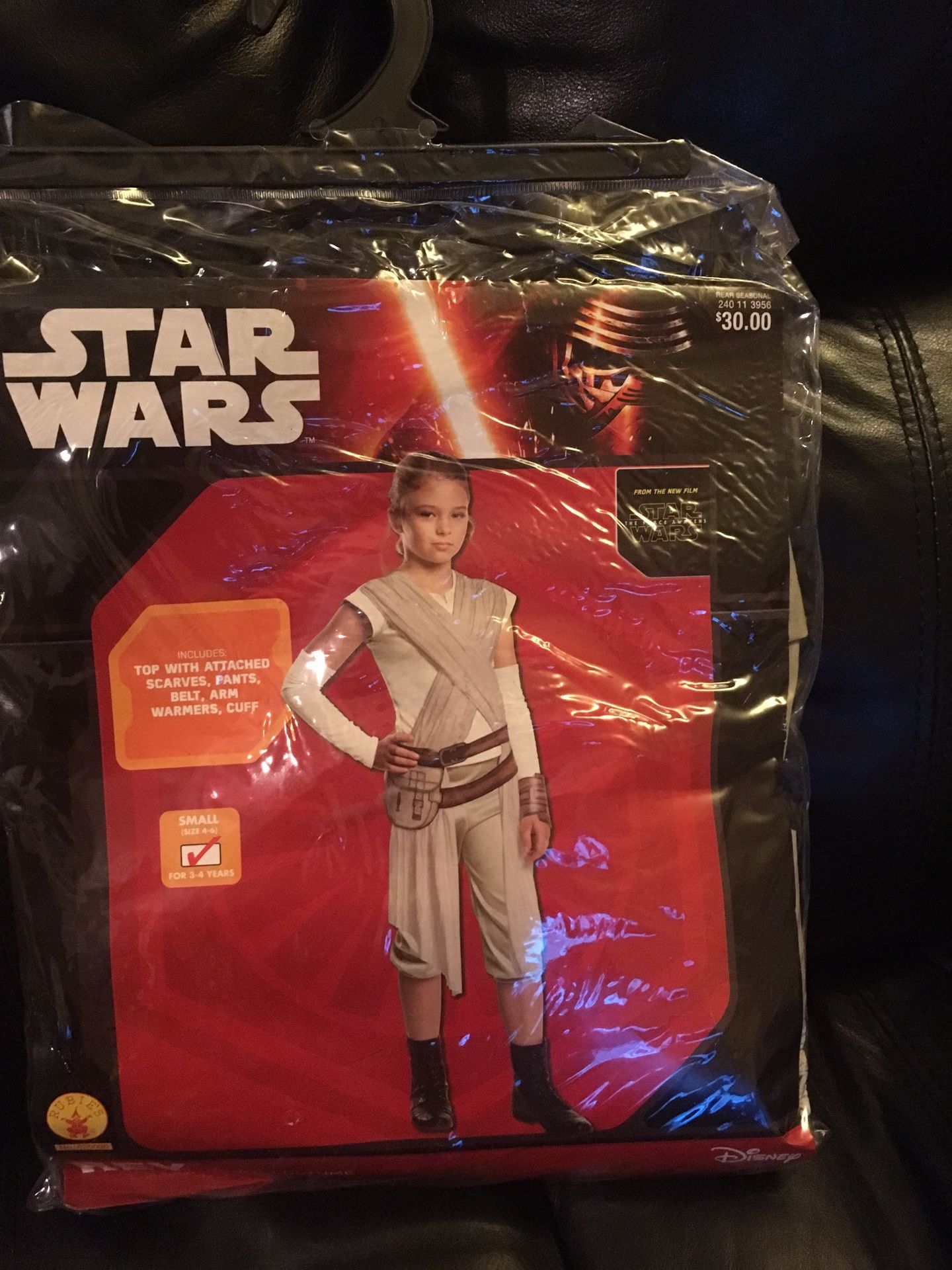 Star Wars Rey costume, new 3t-4t