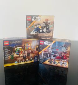 LEGO Star Wars & Harry Potter 3-Set Bundle - New Sealed