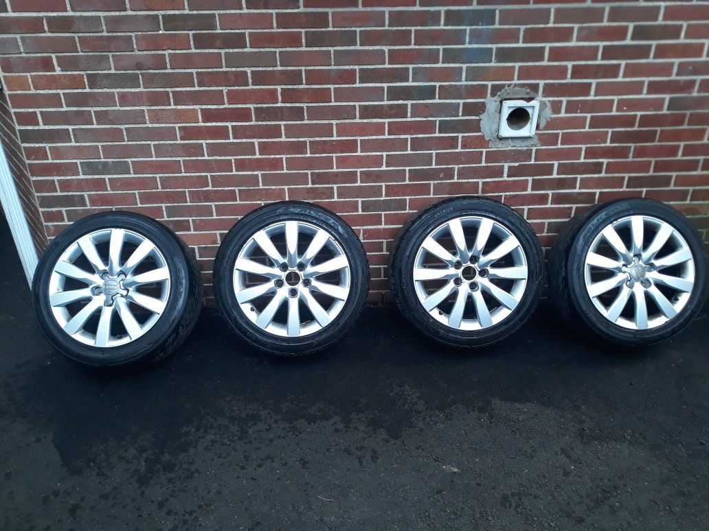 2014 Audi A4 rims and good tires! 5x112 lug pattern! $750!