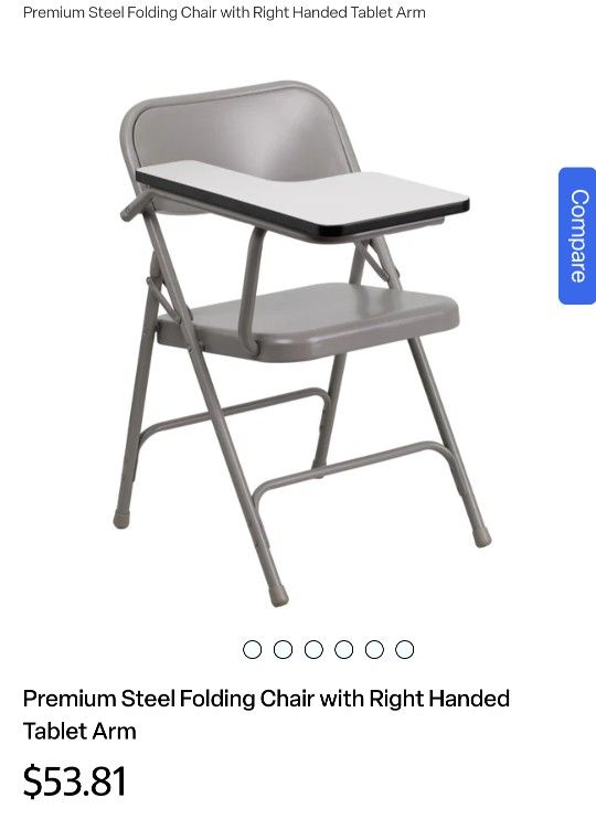 Folding Chair With Right Handed