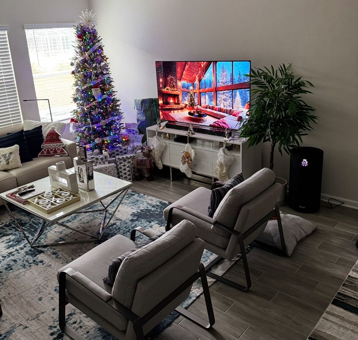 White Marble Coffee Table+ End Table