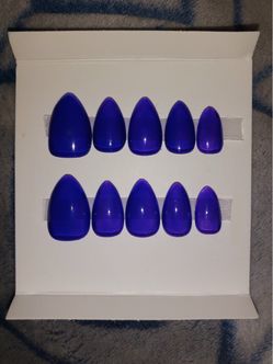 purple jelly press on nails