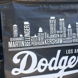 Los Angeles Dodgers Super High-Quality Backdrop, Giant Banner