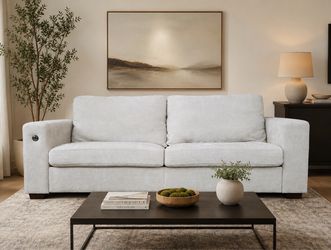 MODERN 88” SOFA w/ USB + USB-C CHARGING — EXCELLENT CONDITION