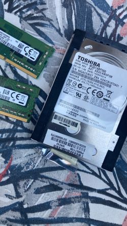 Toshiba 500GB HDD and Samsung RAM Bundle