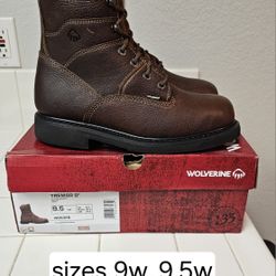 Wolverine Soft Toe Work Boots Sizes 9 And 9.5 