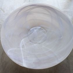 Frosted Decorative Low Bowl
