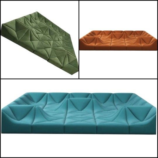 BRAND NEW DUNE SOFA COUCH SET, SIZE 12x12x12x12FT, Velvet FABRICS MADE