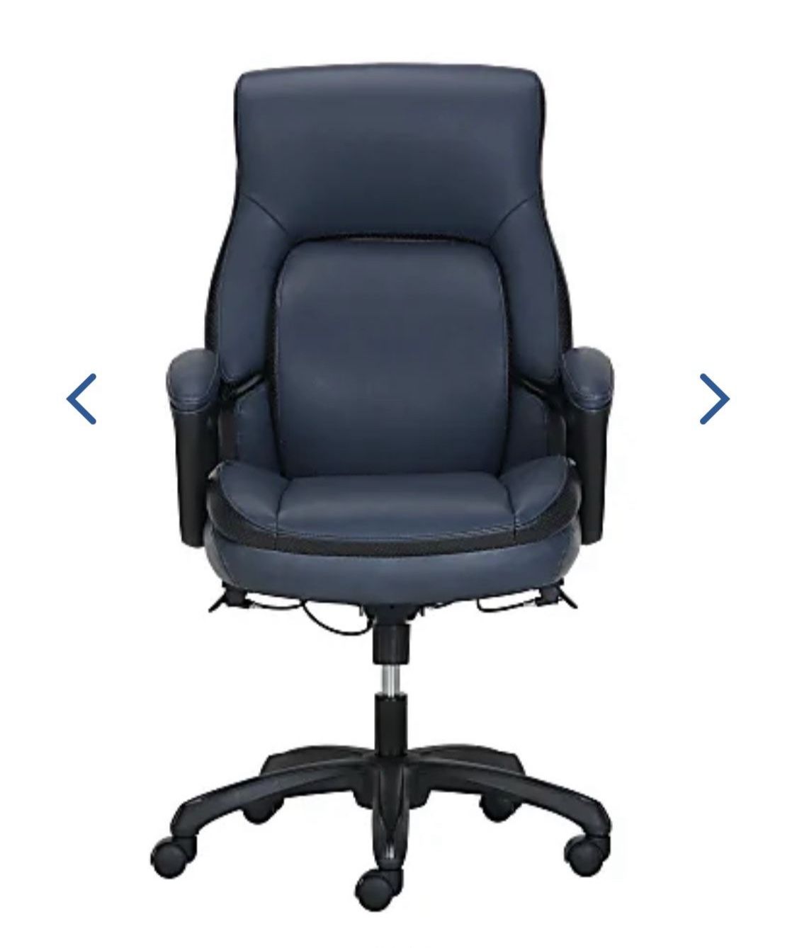 Leather Navy Office Chair shaquille o'neal Weight Capacity (Seat) 400lbs