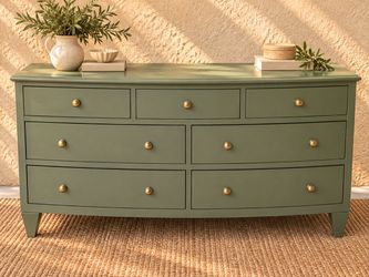 Olive & Linen | Sage Green 7-Drawer Dresser
