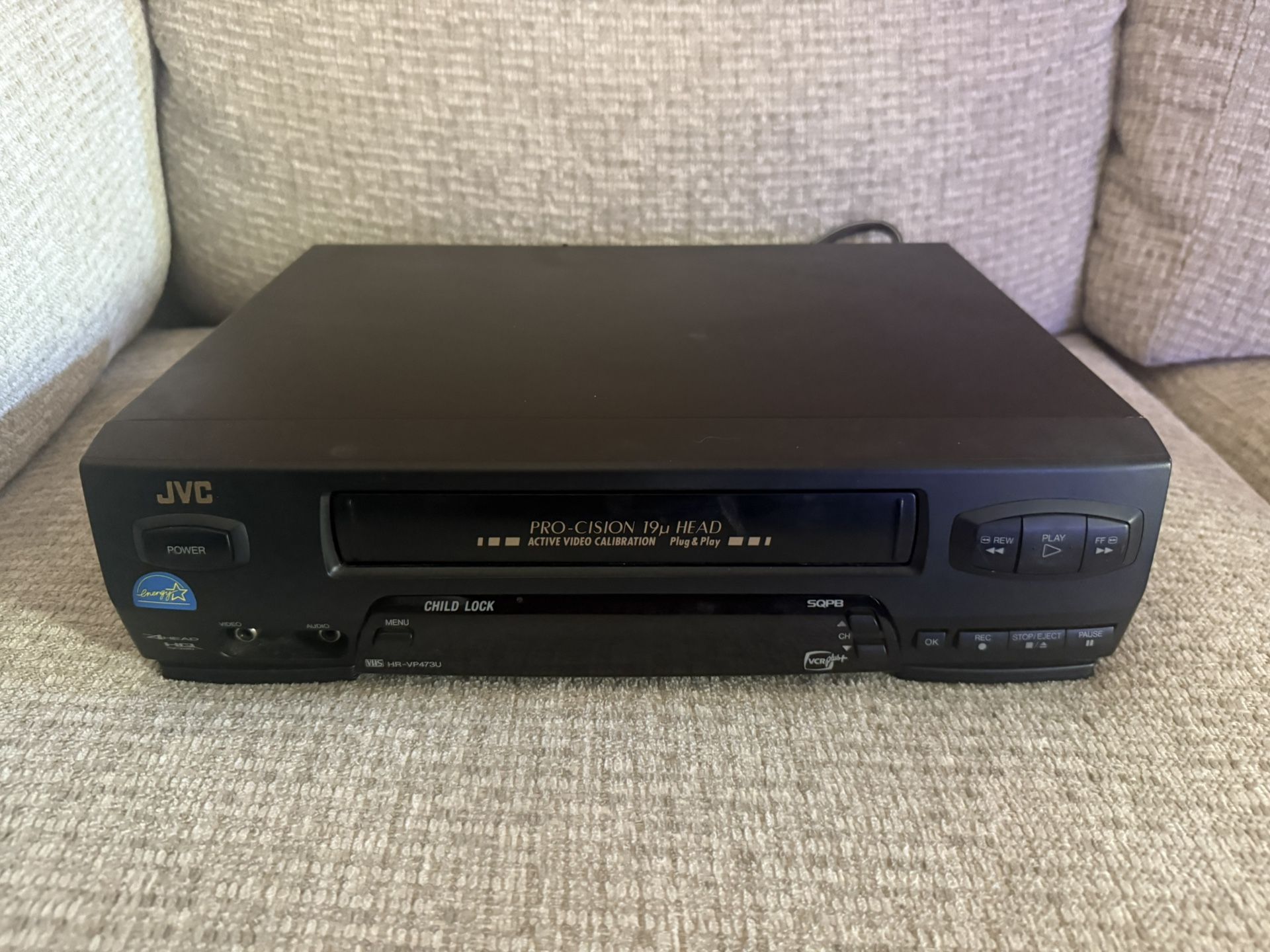 JVC HR-VP473U VCR Pro-Cision 19u Head VHS Tested Working