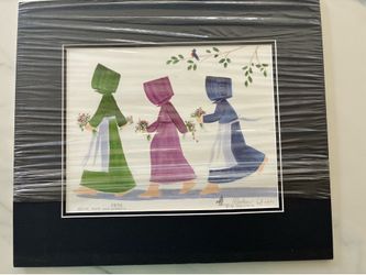 Signed  numbered print, faith, Hope, and charity Darlene Graesner