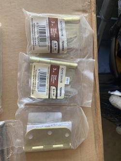Door metal hinges and outlet frames