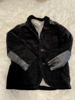 H&M Kids Black Corduroy Blazer Size 2-3T