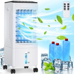 Portable Air Conditioner, 3 IN 1 Windowless Air Conditioner Portable with Remote, Fast Cooling Evaporative Air Cooler with 3 Ice Box, Swamp Cooler 1-