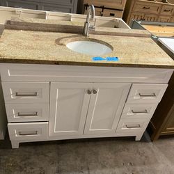 49in Bathroom Vanity with Top and Faucet