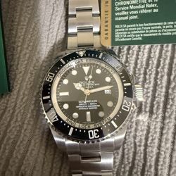 2013 PAPERS Rolex Sea-Dweller Deepsea 116660 BLACK 44mm Ceramic Steel BOX & Paper 