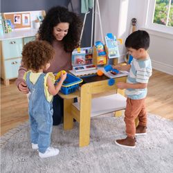 KidKraft Wooden Grocery Store Self-Checkout Center with 30 Accessories