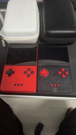 Analogue Pocket Handheld Consoles – Red and Clear