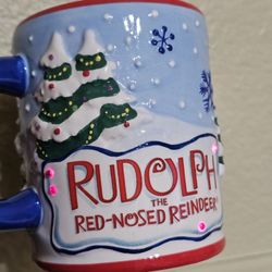 Rudolph the Red Nose Reindeer ~ Musical Light-Up Mug ~ 2007 by Coynes & Co. / New in Box - Open Box / **Working!