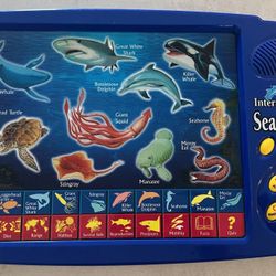 Interactive Sea Life Lap Electronic Talking Learning Toy Scientific Works Great