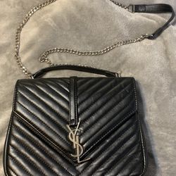 Ysl Black Cross Body Purse 