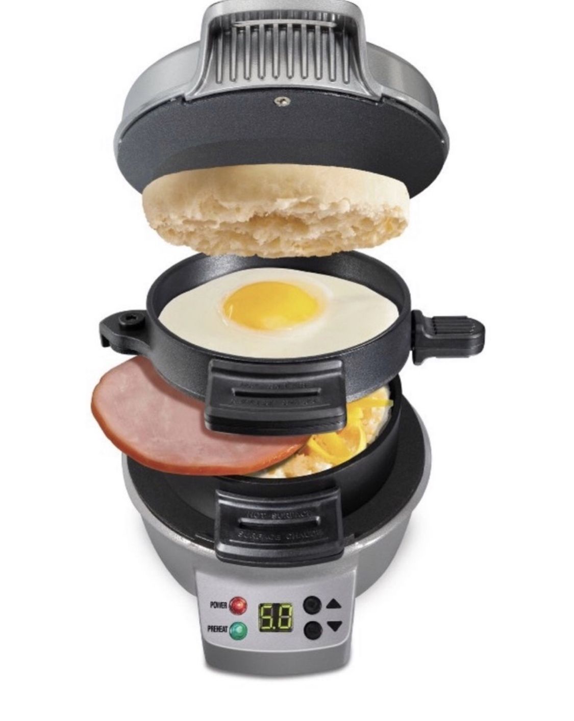 Hamilton Beach 25478 Breakfast Sandwich Maker - Silver