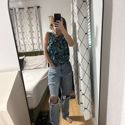 Vintage Nue Options Fairy Top with Ruffle Accent