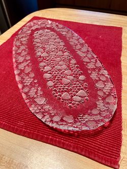 Mikasa Glass Tray Fruit Design