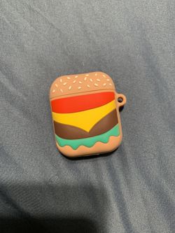 AirPod rubber cheeseburger case for airpods in like brand new condition
