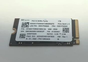 2242 SK Hynix Gen 4x4 - 1 TB SSD Memory