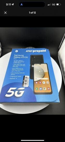 AT&T Prepaid Samsung Galaxy A13 5G (64GB) Smartphone - Black