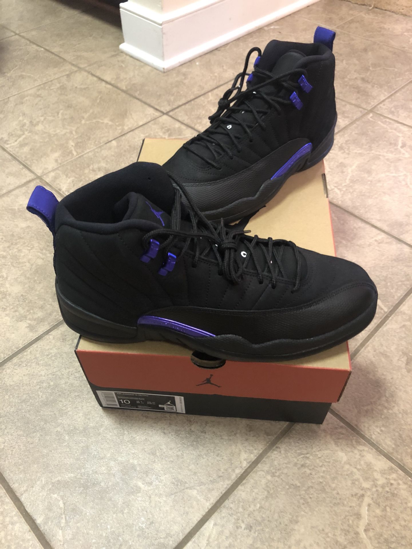 Air Jordan 12 Retro Black Dark Concord 2020 Size 10