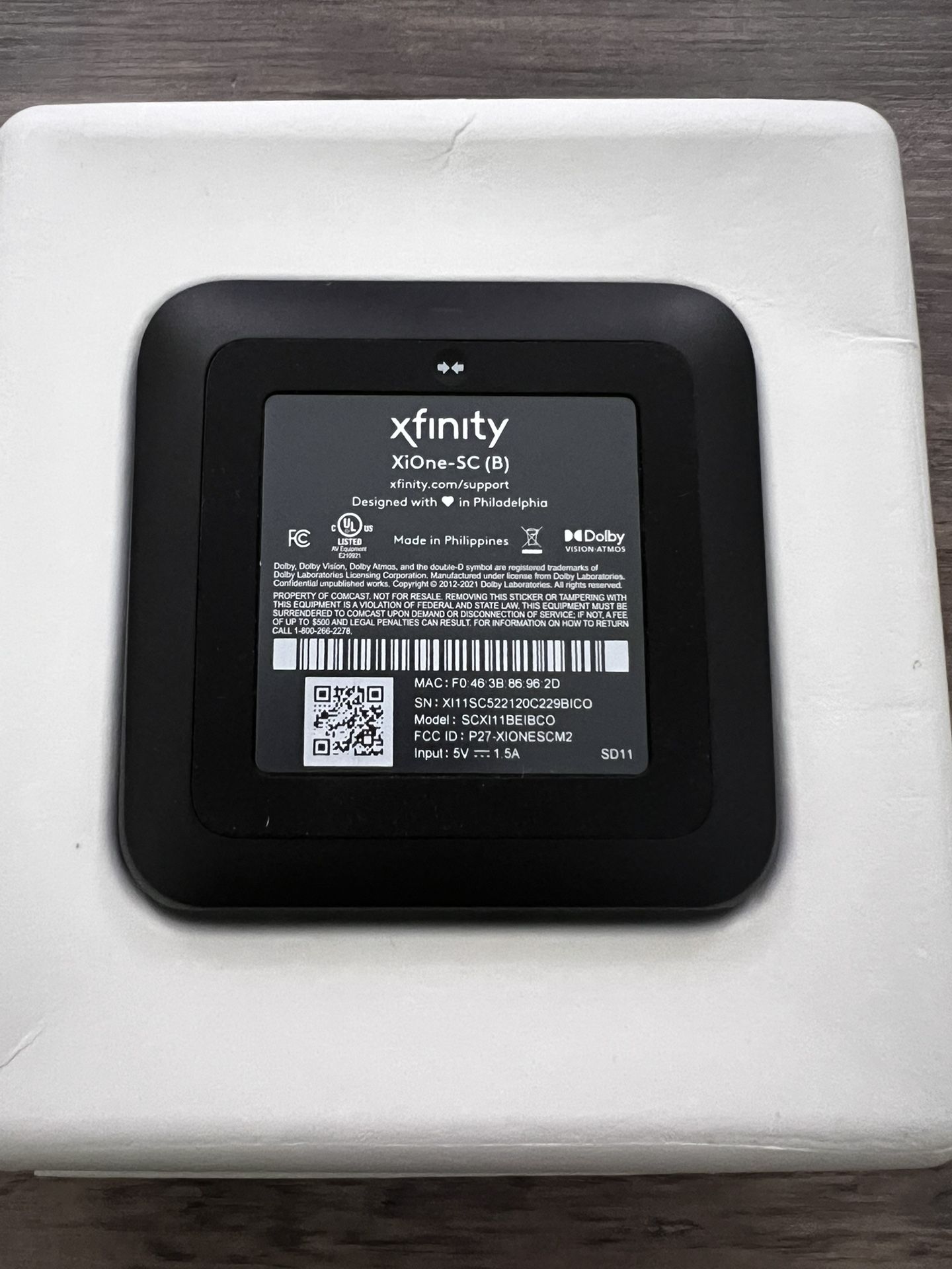 Xfinity XiOne-SC(B) Streaming Box - NEW