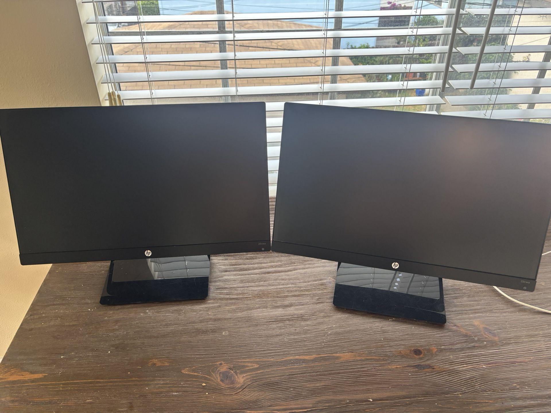 2 HP Computer Monitors