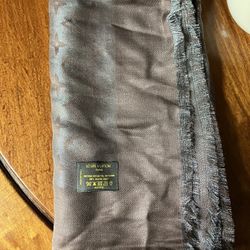 Louis Vuitton Monogram Classique Silk & Wool Square Shawl 
