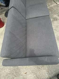 Grey futon