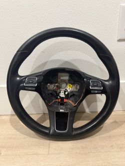 11-17 Volkswagen Touareg Front Steering Wheel w/o Heated Switches 7p(contact info removed) Oem