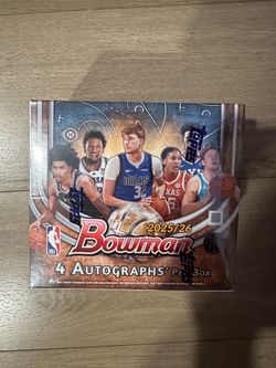 2025-26 Bowman Basketball Factory Sealed Hobby Jumbo Box