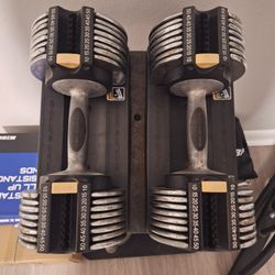Golds Gym Adjustable Dumbells W/Stand