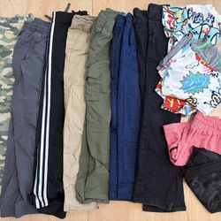 💙 Boys size 8 clothing lot (mostly pants), 12 items