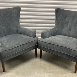 FOUR HANDS CLERMONT CHAIR-CHARCOAL WORN COLOR