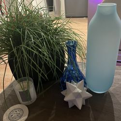 Blue & Silver Table Decor