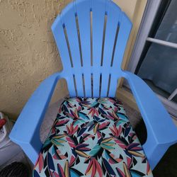2 Sail Blue Adirondack Chairs 
