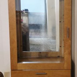 Cabinet With Glass Shelves 